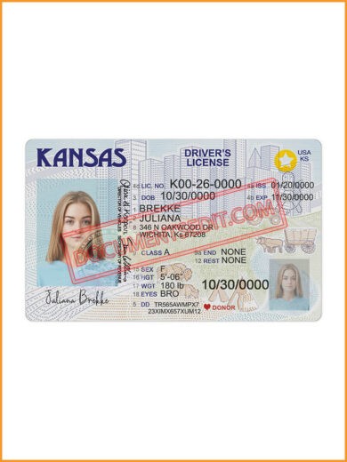 Best Kansas Driver License Template 2022