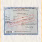 Ohio birth certificate