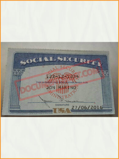 Social Security Card Template 22