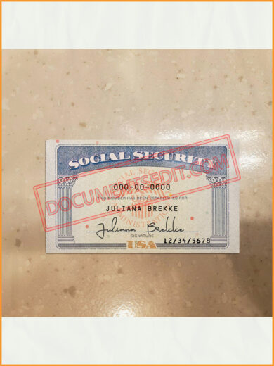Social Security Card Template 23