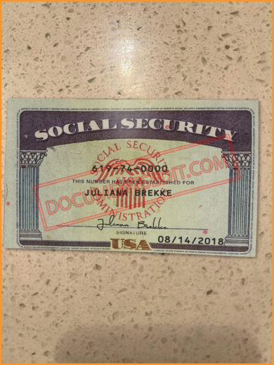 Social Security Card Template 24 2