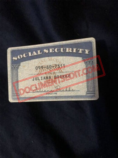 Social Security Card Template 35