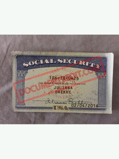 Social Security Card Template 38