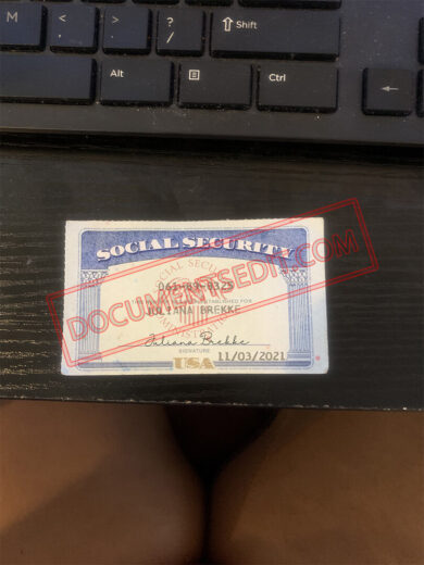 Social Security Card Template 45 f