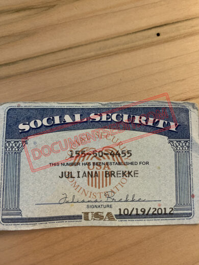 Social Security Card Template 46 f