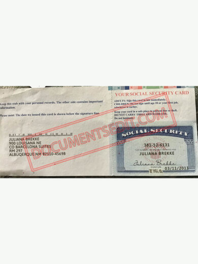 Social Security Card Template 47 1