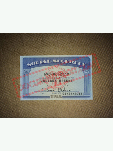 Social Security Card Template 48 f