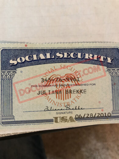 Social Security Card Template 49 f