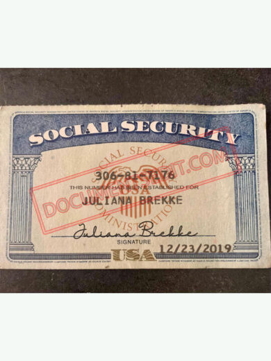 Social Security Card Template 50 f