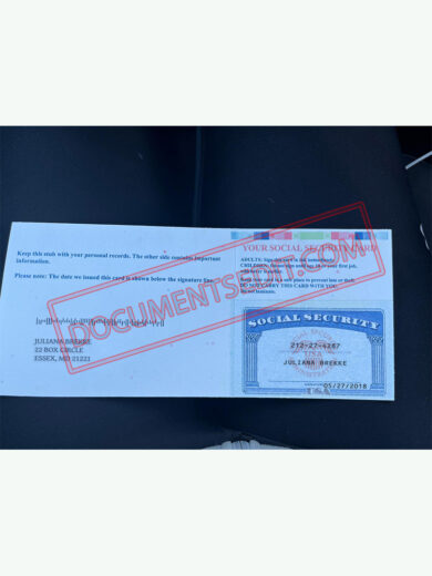 Social Security Card Template 58 f