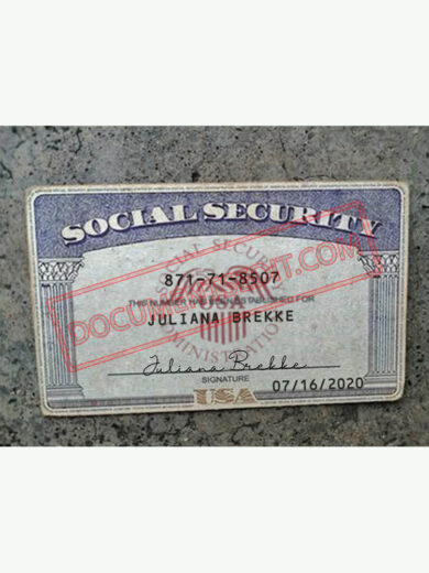 Social Security Card Template 62 f