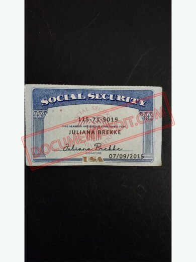 Social Security Card Template 64 f