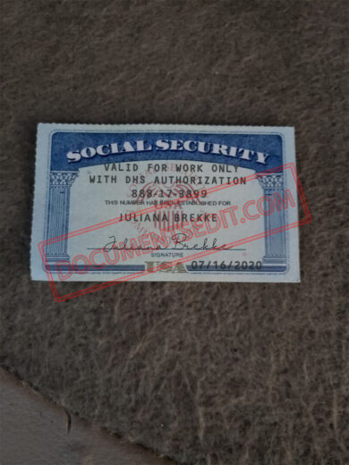 Social Security Card Template 65 f