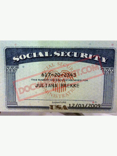 Social Security Card Template 67 f