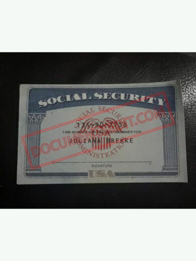 Social Security Card Template 68 ff