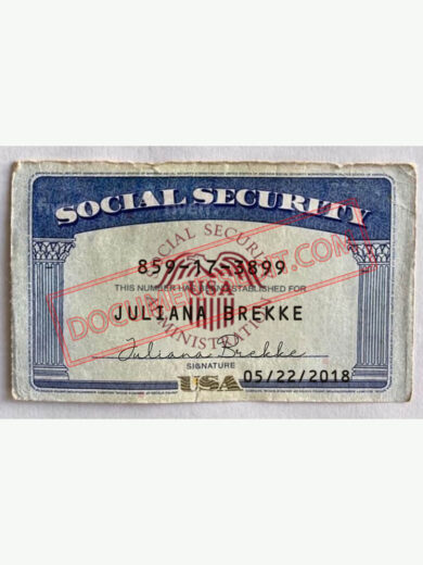 Social Security Card Template 69 f