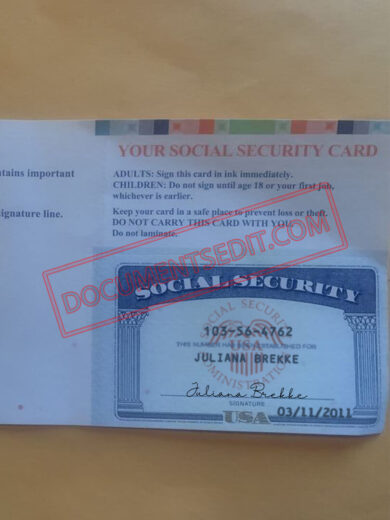 Social Security Card Template 73 f