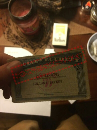 Social Security Card Template 74 f