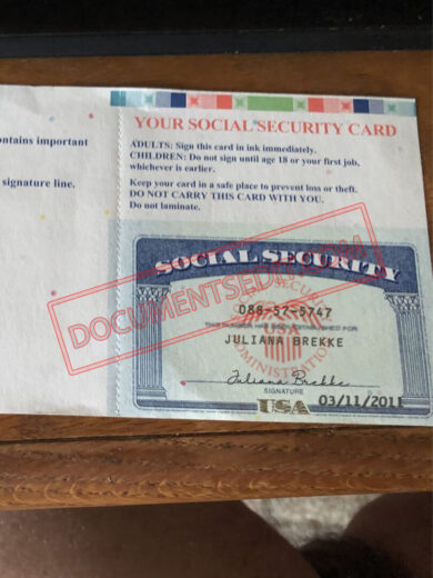 Social Security Card Template 76 f