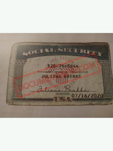 Social Security Card Template 78 f