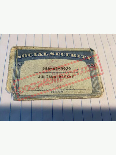 Social Security Card Template 79 f