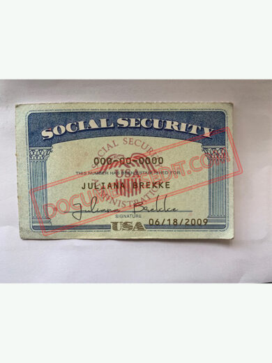 Social Security Card Template 14 f