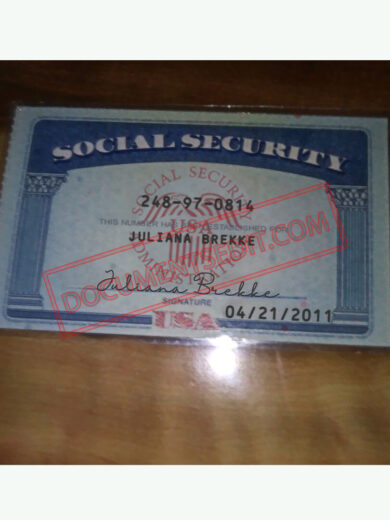 Social Security Card Template 80 f