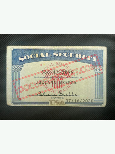 Social Security Card Template 82 f