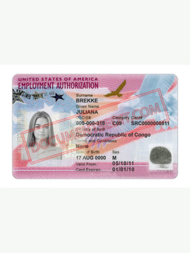USA Employment Authorization Card