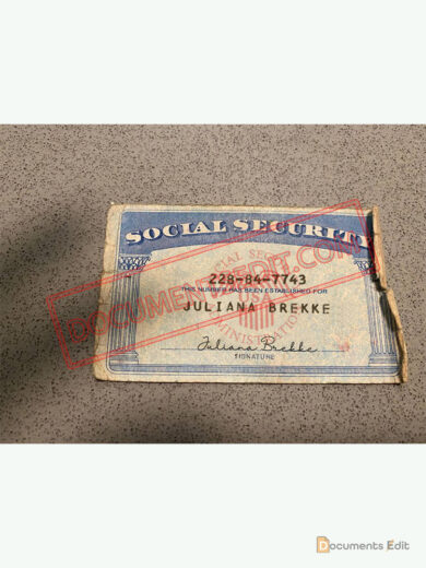 Social Security Card Template 90 f
