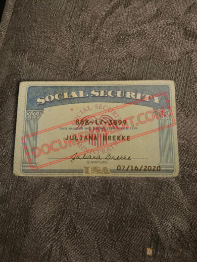 Social Security Card Template 92 ff