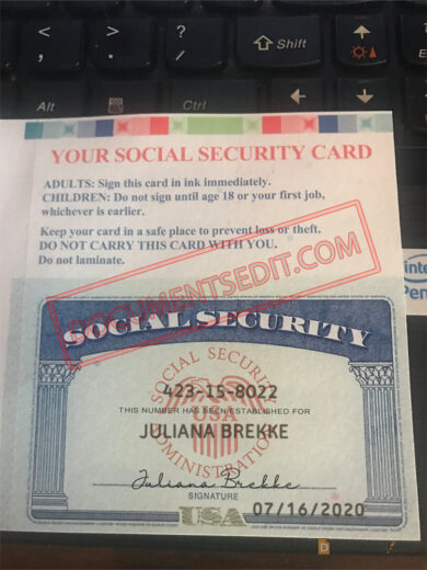 Social Security Card Template 99