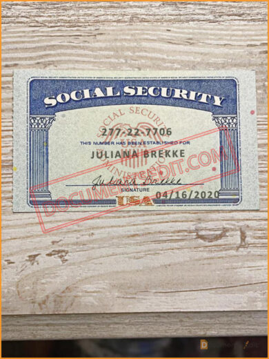 Social Security Card Template Back 105 3