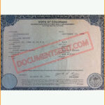 Colorado Birth Certificate